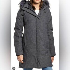 The North Face Women’s Size Small Defdown Parka Gore Tex 550 Down Heathered Gray